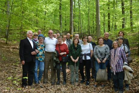 Odwiedziny emerytowanych leśników na terenie Nadleśnictwa Lębork